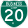 Business Interstate 20-M marker
