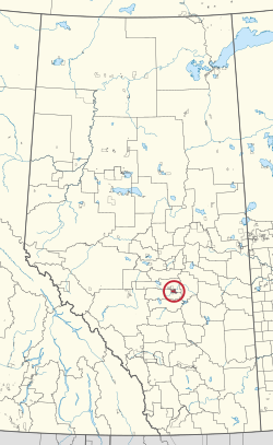 Location in Alberta