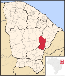 Médio Jaguaribe – Mappa