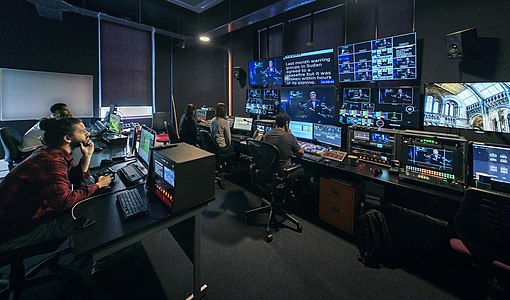 The production control room at Celebro Studios in London, United Kingdom (June 2019).