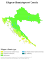 Image 76Köppen-Geiger climate classification map of Croatia (from Croatia)