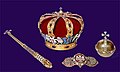 Serbian Crown Jewels, Karađorđević Crown, Royal orb and sceptre, and Royal Mantle buckle