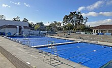 Home to Cuesta College's water polo and swimming programs, the campus' aquatics complex is shown in May 2024.