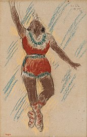 Degas, Study of Miss La La at the Cirque Fernando, 1879