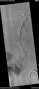 Wide view of layers, as seen by HiRISE under HiWish program