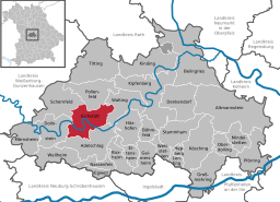 Läget för Eichstätt i Landkreis Eichstätt