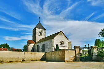 L'enclos paroissial côté nord-ouest.