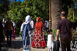 Eram Garden (Shiraz historic Persian garden) during Nowruz