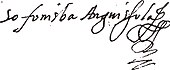 signature de Sofonisba Anguissola