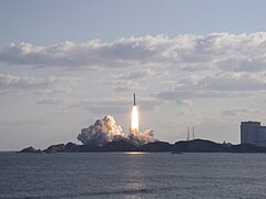 The launch of H-IIA Flight 11 (ETS-VIII) from LP-1, 2006