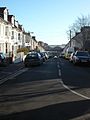 Hamilton Road runs south-eastwards down the hill, and looks down on the twin-arched roof of Brighton station.