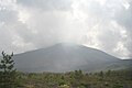 Il Monte Asama nel 1999 visto dalla prefettura di Nagano