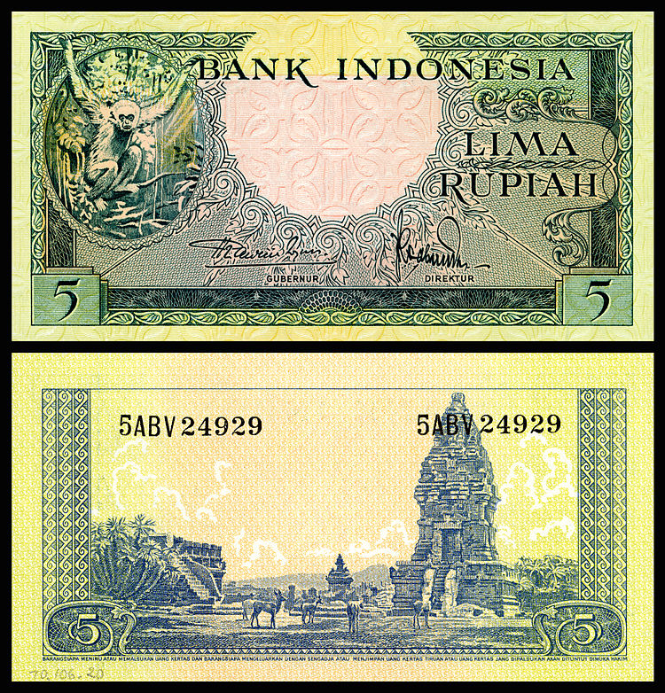 IND-49-Bank Indonesia-5 Rupiah (1957).jpg
