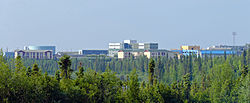 Skyline of the town of Inuvik