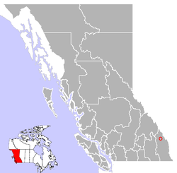 Location of Jumbo Glacier, British Columbia