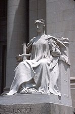 Lady Justice at the Shelby County Courthouse in Memphis, Tennessee