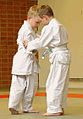 Image 47Two children training in judo techniques (from Judo)