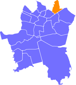 Location of Dąbrówka Mała within Katowice