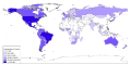 Image 6Global distribution of LDS Church members in 2009 (from Mormons)