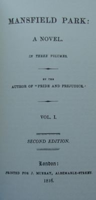 Титульный лист второго издания романа (1816)