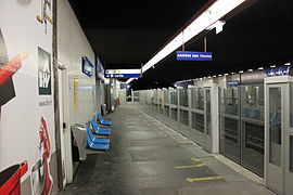 Quais de la ligne 13 après la pose des portes palières.