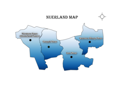 Nuerland Map in South Sudan.