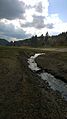 Oker im Okerstausee bei niedrigem Wasserstand