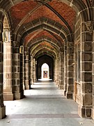 Old Quad colonnade University of Melbourne 2018