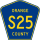 County Road S25 marker