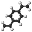 Ball-and-stick model of p-Divinylbenzene