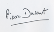 Signature de Pierre Ducout