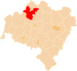 Location within the voivodeship