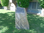 This is where the historic Desert Mission of Sunnyslope was founded. The area in which the Desert Mission was located at 5th Street and Eva Road and its area consisted less than an acre in size. It served the community from 1927 to 1940. A plaque marking the historical site, commissioned by the Sunnyslope Historical Society and the John C. Lincoln Hospital, was placed on this site on March 7, 1992.