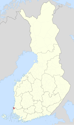 Location of Pyhäranta in Finland