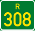 Regional route R308 shield