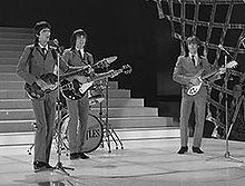 The Bootleg Beatles performing on the Dutch television programme Showbizzquiz on 14 October 1981