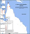 Geographical distribution of people with Torres Strait Islander ancestry[52]