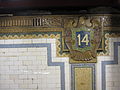 Old IRT "14" eagle cartouche