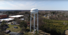 Yanceyville's municipal water tower