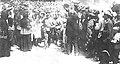 Local citizens welcome Denikin and officers to the city on 1 July 1919