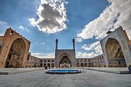 Persian architecture: The Jameh Mosque in Isfahan (Iran)