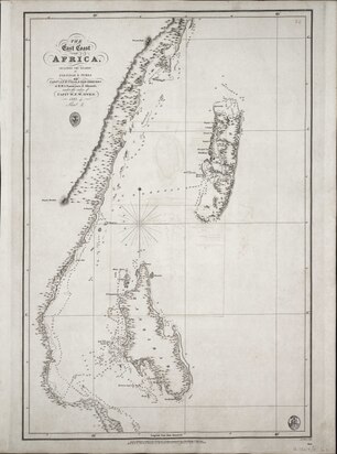 Map of the Sultanate of Zanzibar in 1828