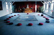 Inside Amravati Buddhist Monastery