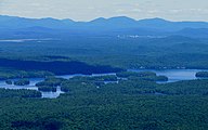 View of Lower Saranac Lake to the north.
