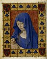 Miniature, Jean Fouquet, Heures de Simon de Varye, vers 1455, Bibliothèque royale des Pays-Bas, ms.74 G37a, f.1v.