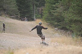 Descente sur la piste de la charbonnière