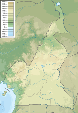 Location of Lake Tissongo in Cameroon.