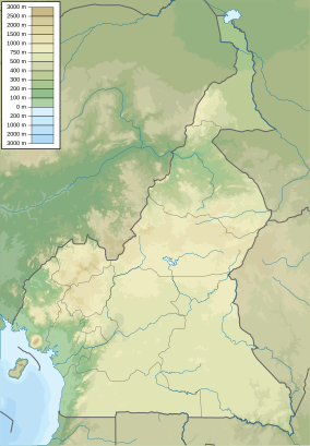 Map showing the location of Lobéké National Park