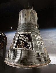 Mercury Friendship 7 spacecraft, first crewed American earth orbiter, 1962