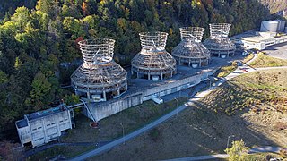 The Chavalon cooling towers in 2021.